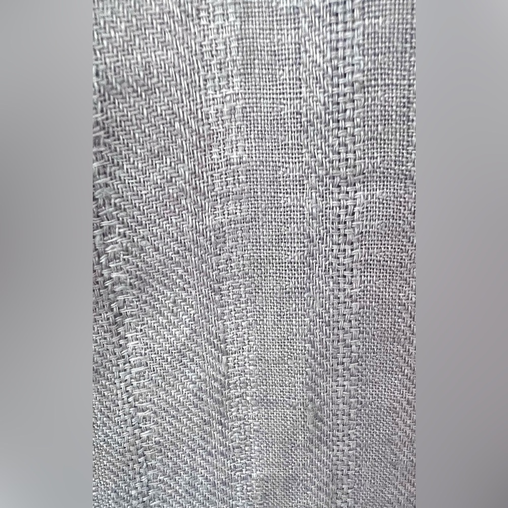 Free People Only Over You Linen Pant in Blue Pearl Tie Bag Waist Straight Leg - Picture 8 of 14